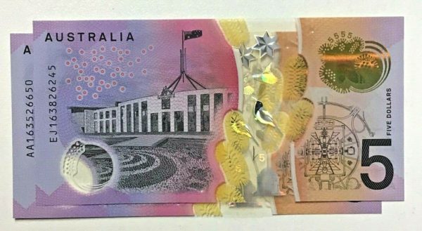 Counterfeit AUD 5 Banknotes