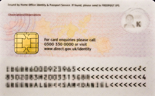 Fake British ID Card for Sale